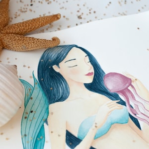 mooie zeemeermin - art print