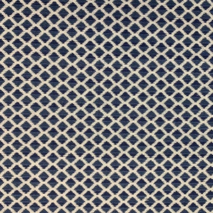 Blue Diamonds Chenille Crypton Coated Upholstery Fabric By the Yard