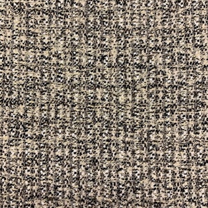 Chunky Salt and Pepper Tweed Chenille Crypton Coated Upholstery Fabric By the Yard