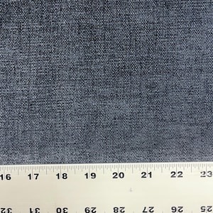 Intermission Denim Blue Chenille Crypton Coated Upholstery Fabric By the Yard