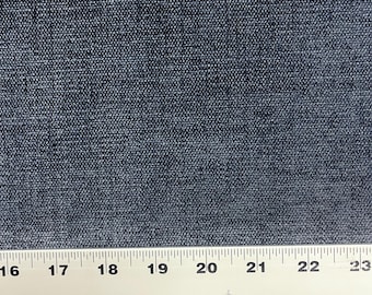 Intermission Denim Blue Chenille Crypton Coated Upholstery Fabric By the Yard