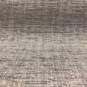 Lovely Textured Gray and White Chenille Crypton Coated Upholstery Fabric By the Yard