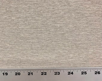 Linen Look Beige Chenille Crypton Coated Upholstery by the Yard