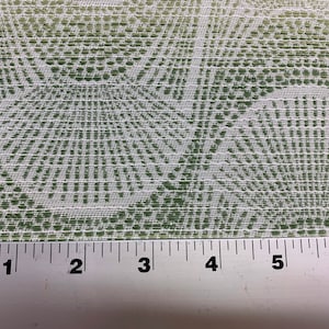 Tejido de tapicería con revestimiento de cripton, tejido con diseño de concha en tonos verdes, cortado a medida