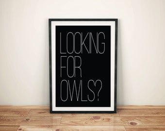 Phish Lyric Art | Buffalo Bill–Looking For Owls? | PDF/Jpg | A4+Letter+8x10+16x20 | INSTANT DOWNLOAD | Digital Print | Printable Poster