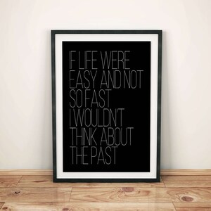 Phish Lyric Art | Roggae – If Life Were Easy | PDF/Jpg | A4 + Letter + 8x10 | INSTANT DOWNLOAD | Digital Print | Wall Art | Printable Poster