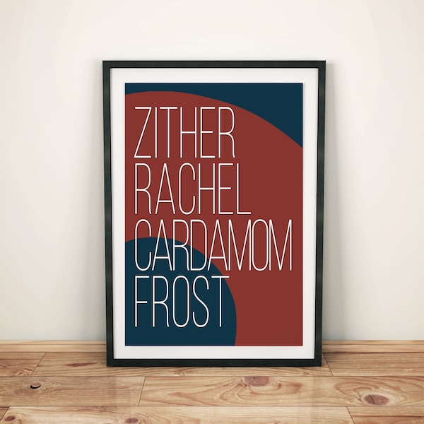 Phish Lyric Art | Mock Song | Zither Rachel | Mike Gordon | PDF/Jpg | A4+Letter+8x10 | INSTANT DOWNLOAD | Digital Print | Printable Poster