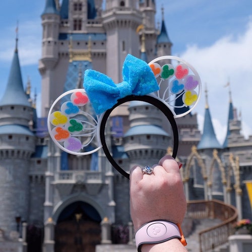 Rainbow Mouse Head Balloons 3D Printed Mouse Ears