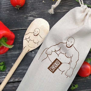 Barry Wood Spoon Engraved Barry Wood Meme Rude Kitchen Utensil Adult Gift Unique Father&#39;s Day Gift for Dad from Daughter Funny Prank Gift