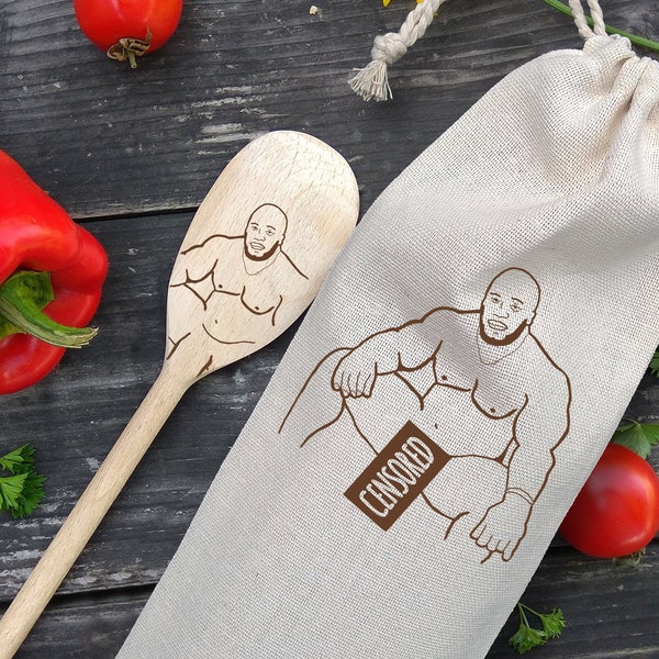 Barry Wood Spoon Engraved Barry Wood Meme Rude Kitchen Utensil Adult Gift Unique Father's Day Gift for Dad from Daughter Funny Prank Gift