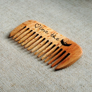Beard Comb Personalized Fathers Day Gift For Dad Birthday Gift for Boyfriend Anniversary Gift For Men Groomsmen Gift Engraved Mustache Comb