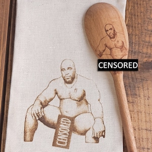 Barry Wood Spoon Funny Prank Gift Boyfriend Girlfriend Engraved Wood Barry Meme Kitchen Utensil BBC Adult Gift Black Man Father&#39;s Day Gift