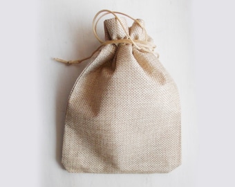 Burlap Gift Bags Natural Jute Wrapping Country Rustic Wedding Party Baby Shower Birthday Favor