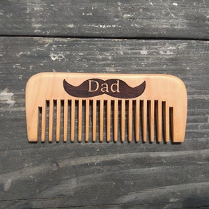 Beard Comb Wooden Moustache Comb Christmas Gift For Dad Custom Engraved Wood Comb Hipsta Hipster Best Man Gift Groomsmen Gift For Men