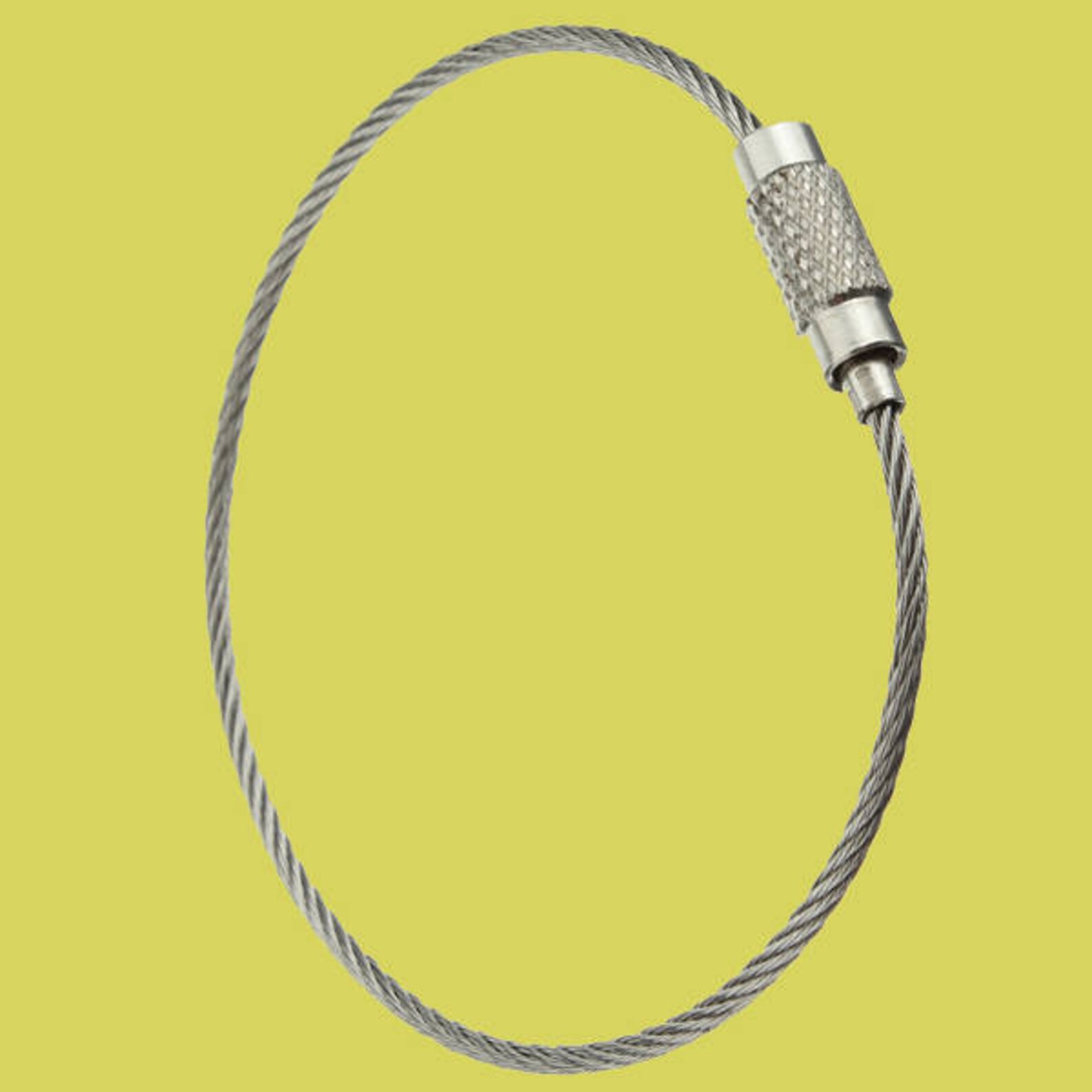 Stainless Steel Wire Key Chain Ring Cable Wire Key Ring twist Etsy