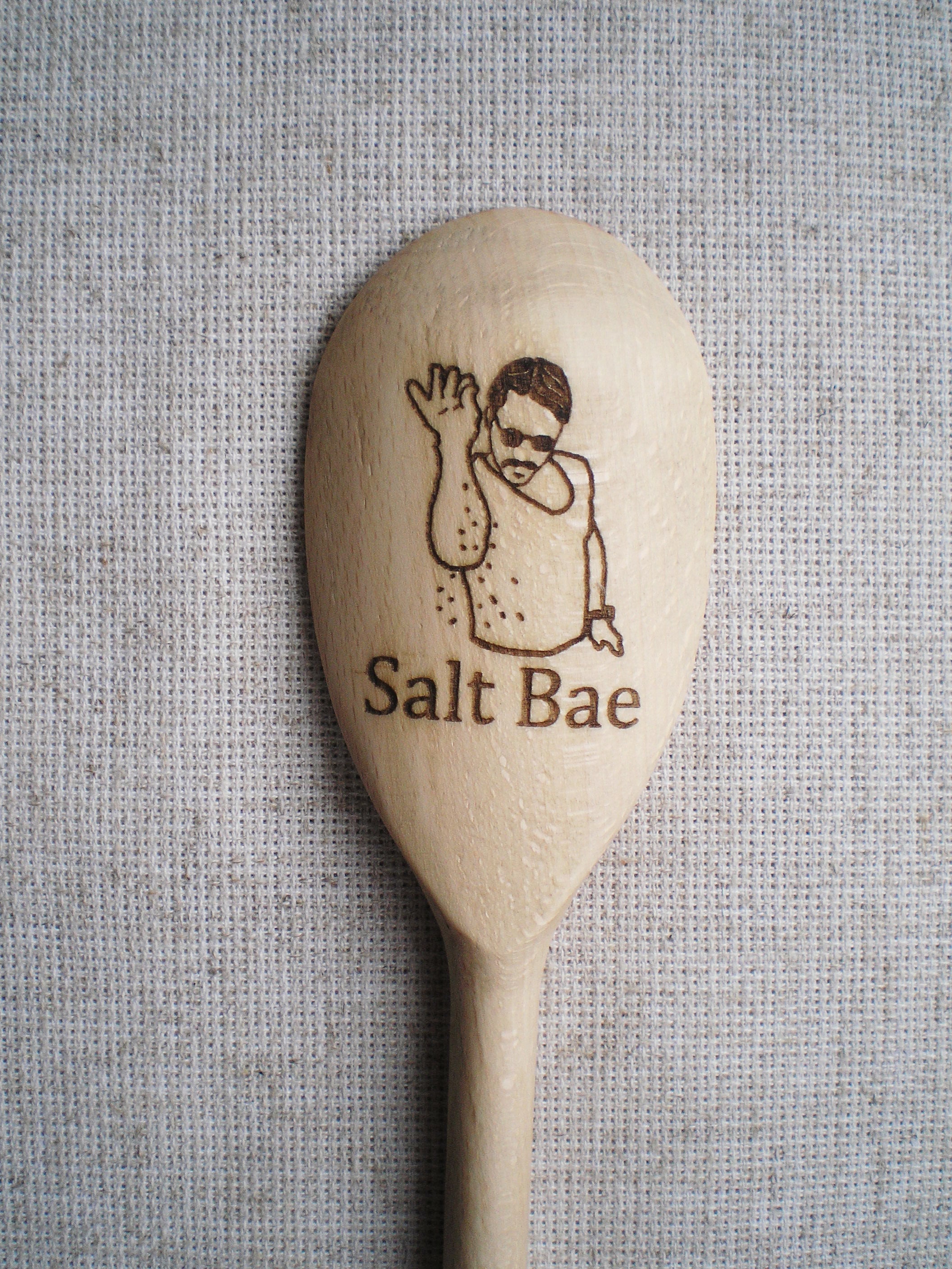 Salt Bae Spoon Serving Spoons Engraved Funny Spoons Saltbae Etsy