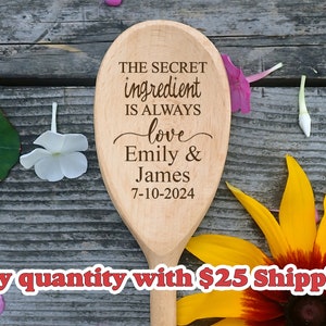 Wedding Favors Spoons Bulk Engraved Wooden Spoons Bridal Shower Favor Wood Spoon Couple Names Anniversary Gift Kitchen Gift Wedding Spoon