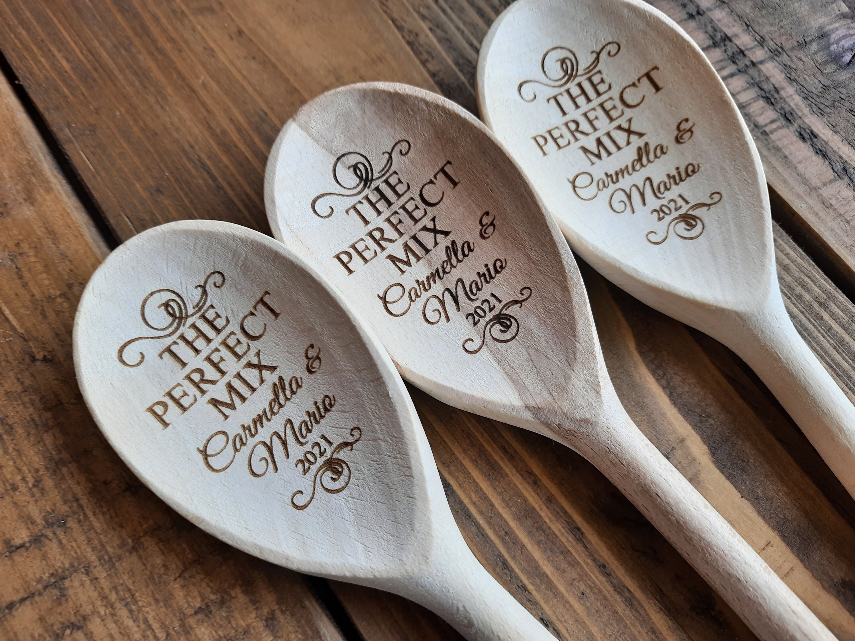 Spoon Order Bulk Order Wooden Spoons the Perfect Mix Personalized Bridal Shower ...