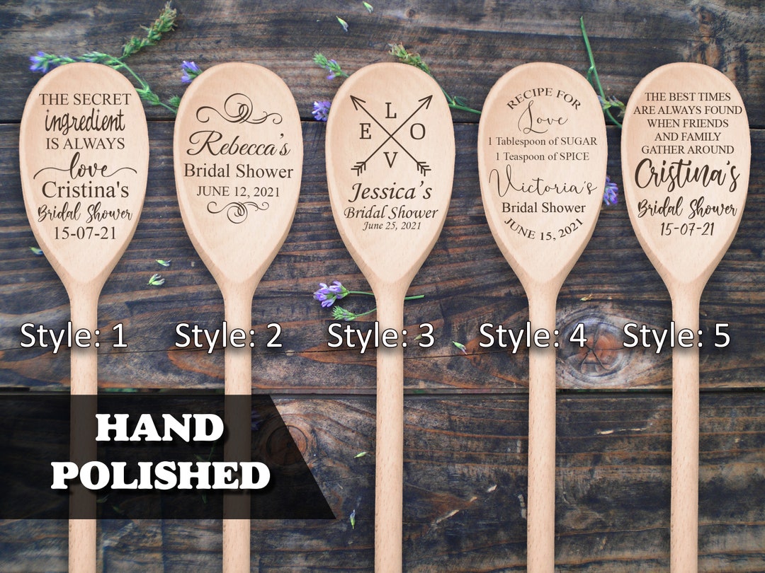 Spoon Order Bridal Shower Favor Spoons Bulk Order for Wooden Spoons Wedding Shower ...