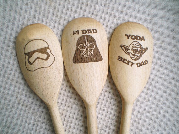 Star Wars Kitchen Utensils Set Of 3 Spoons Star Wars Fathers Etsy