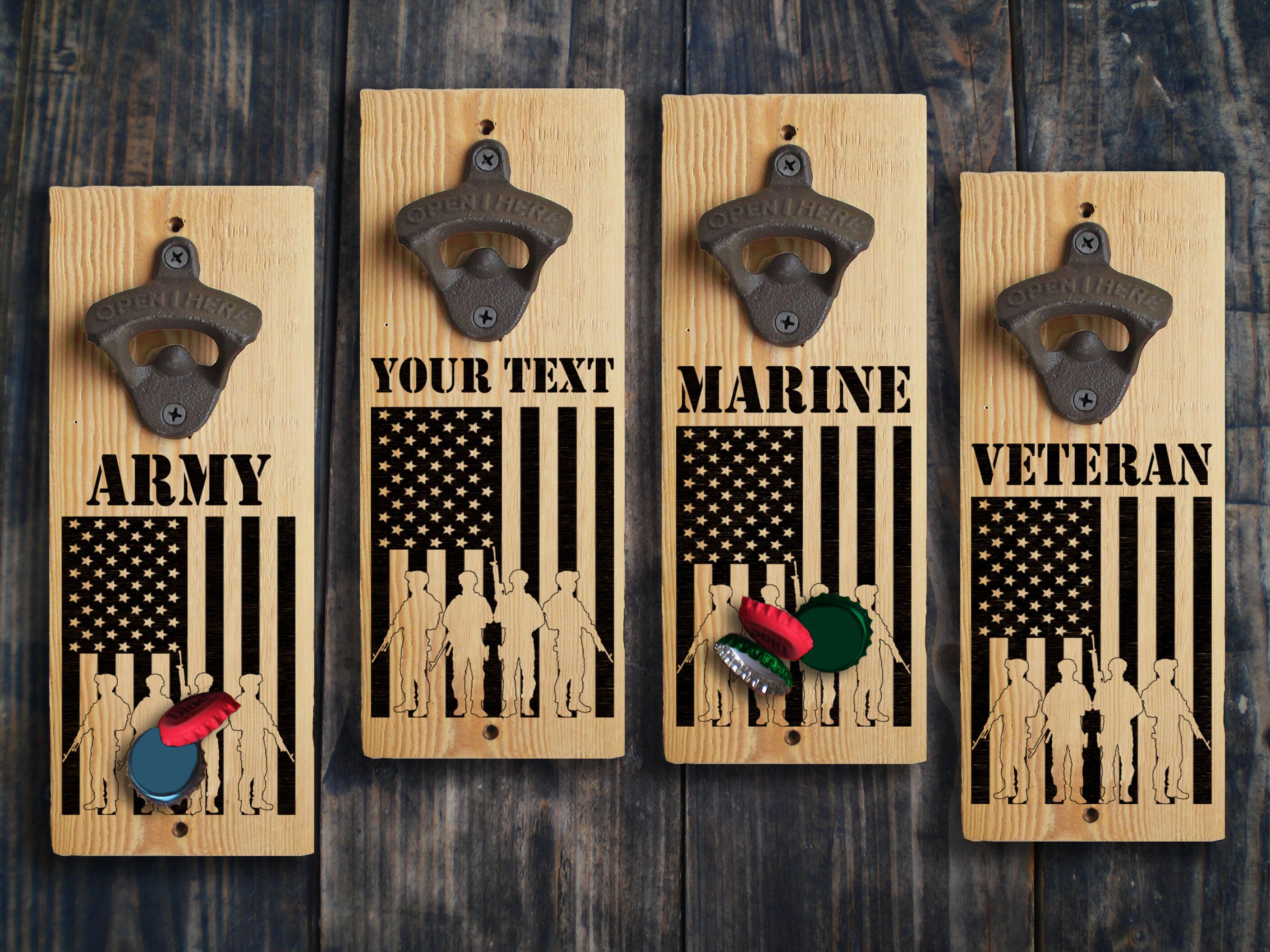 US Army Star Magnetic Bottle Opener Military Gifts