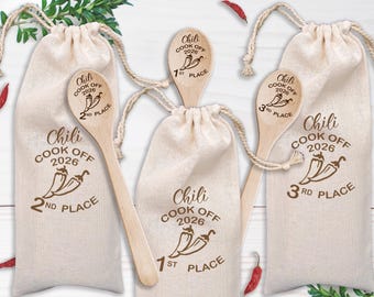 Lot de 3 cuillères en bois pour chilis à cuire