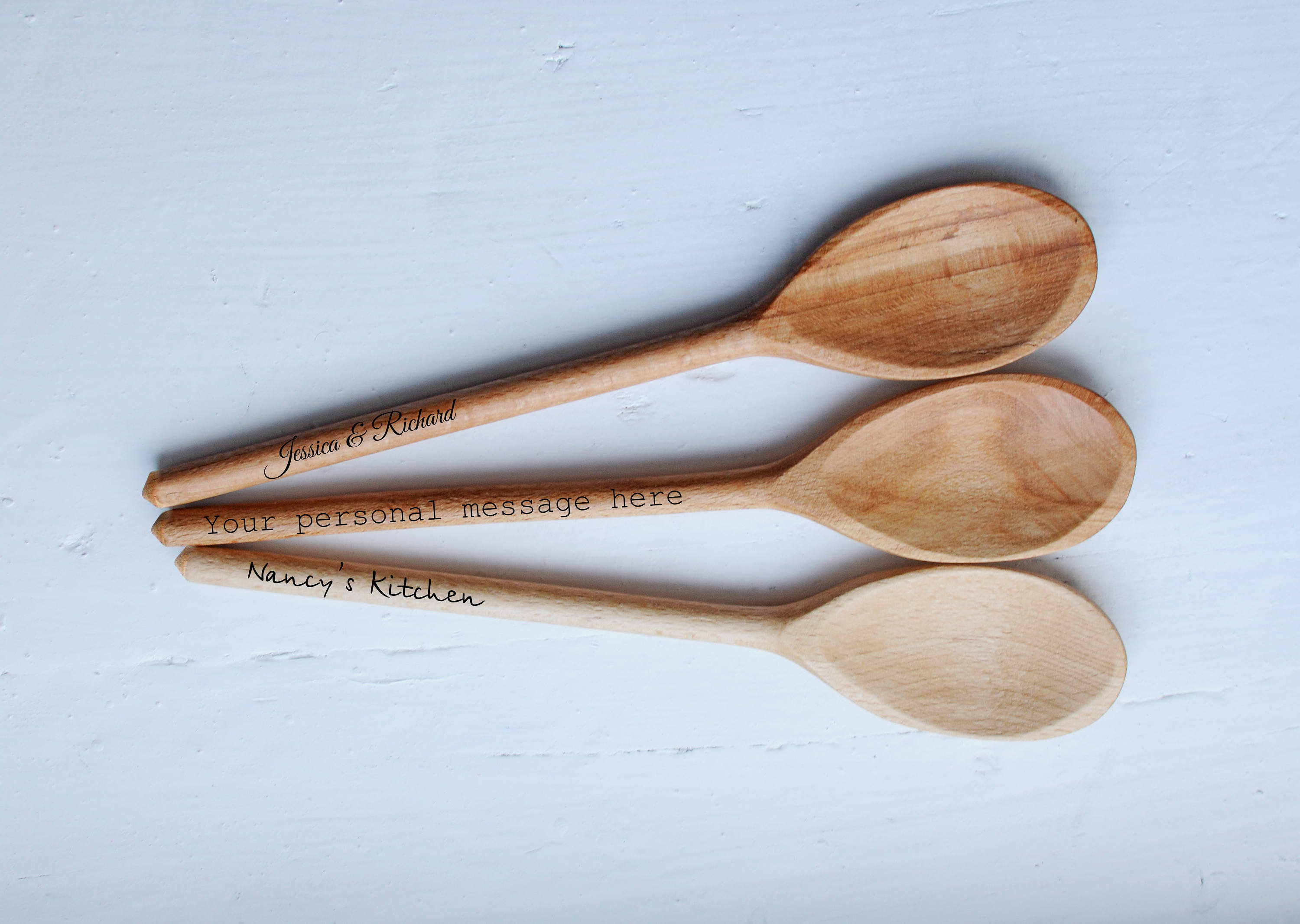 Custom Engraved spoons Personalized wooden spoon Anniversary Etsy