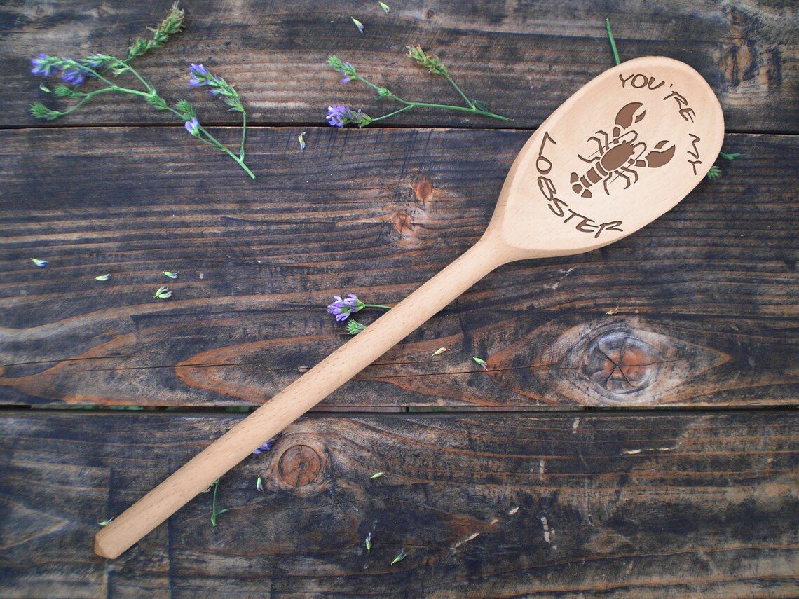 You're my Lobster Wooden Utensil Set Friends Spoons Set of Etsy