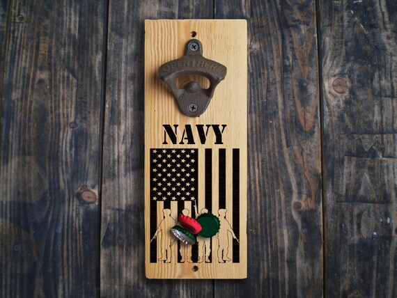 FUN MILITARY NOVELTY GIFT ! US ARMY MAGNETIC BOTTLE OPENER