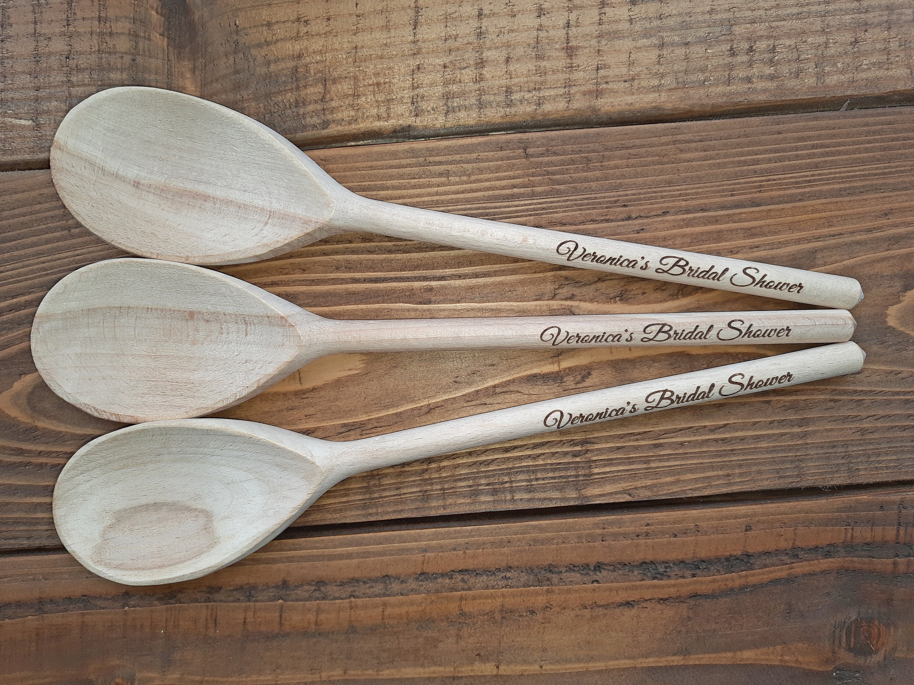 Spoon Order Bulk Order Wooden Spoons Wedding Bridal Shower Favors Custom Engraved ...