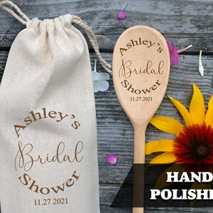 Bridal Shower Gift Engraved Wooden Spoon Custom Engraved Wood Spoon Wedding Shower Favor Kitchen Gift Wedding Spoon Gift Wedding Favor