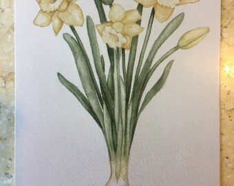 Daffodils postcard