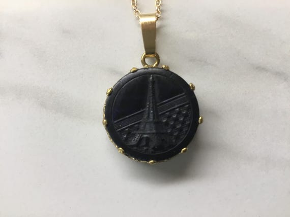 Eiffel Tower, commemorative Victorian picture but… - image 1