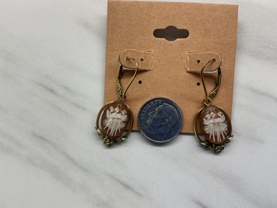 Three Graces Cameo Earrings View 3