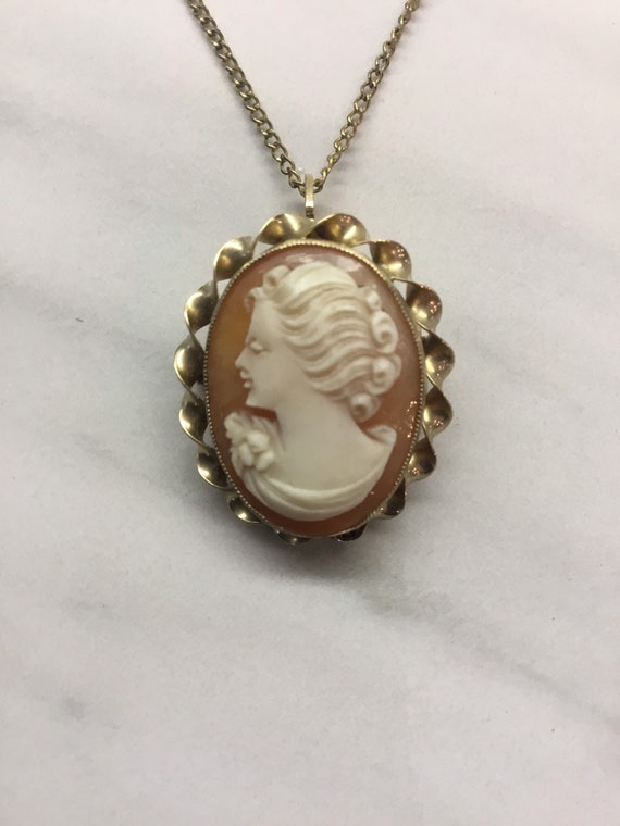 Shell cameo necklace 1920