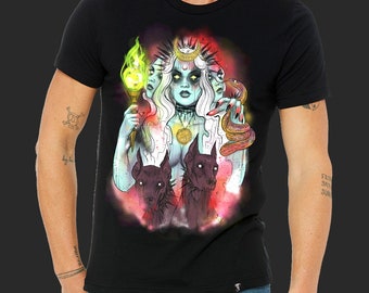 Hecate Mens T-Shirt by artist Susi Suspiria