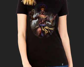 Mictlantecuhtli Women's T-Shirt by artist Carlos Dattoli