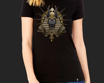 Anubis Womens T-shirt by artist Vance Kelly