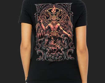 Baphomet Women's T-Shirt by artist Megan Mushi