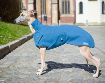 Elegante abrigo whippet - color "jeans"