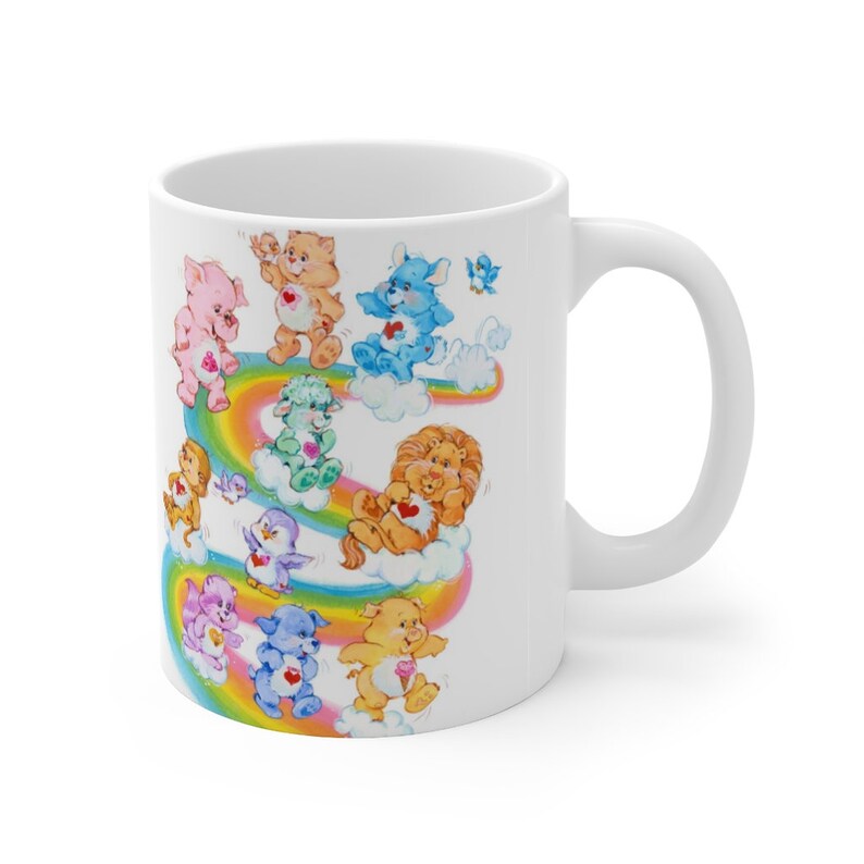 80s Care Bears Coffee Tea Cup Wine Mug Best Friend Birthday Etsy