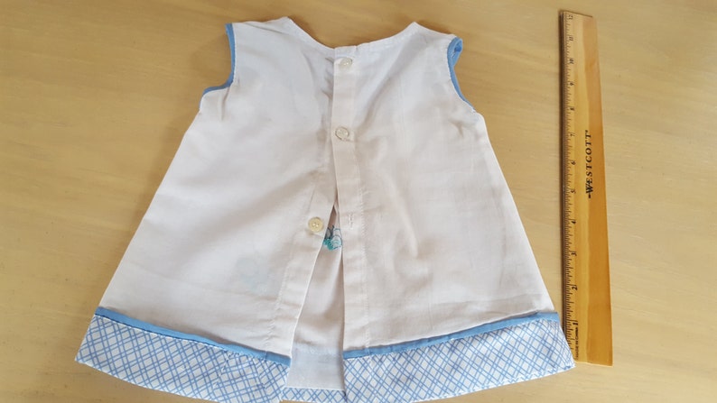 Beautiful soft cotton baby girl butterfly motif dress with hand embroidered butterflies. 0-3 months Summer dress