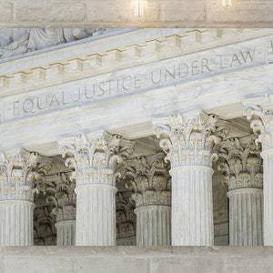 Law Office Decor, Equal Justice Under Law, US Supreme Court Columns ...