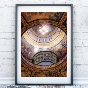 Missouri Capitol Rotunda Print, Jefferson City Canvas Print, Missouri Government Wall Art, Missouri Law Art, Capitol Building, Lawyer Art