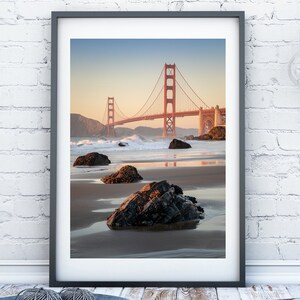 San Francisco Print, Golden Gate Bridge, San Francisco Art, San Francisco Gifts, California Wall Art, Bridge Wall Art, Travel Photography