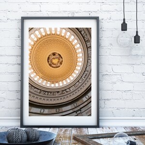 US Capitol Building Print, United States Capitol Rotunda in Washington DC, Lawyer Gift, Law Student Gift, Washington DC Print, Apotheosis
