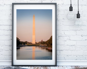 Washington Monument Poster, Attorney gift, Lawyer gift, Law Student, Washington DC Print, Presidential Wall Art, US Capital Wall Art, Canvas