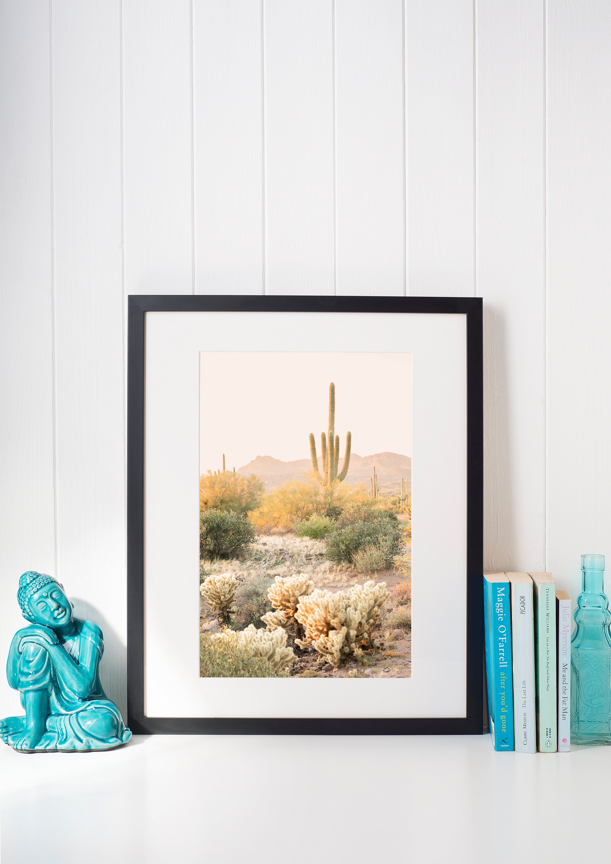 Desert Wall Art Modern Cactus Print Boho Cactus Decor - Etsy