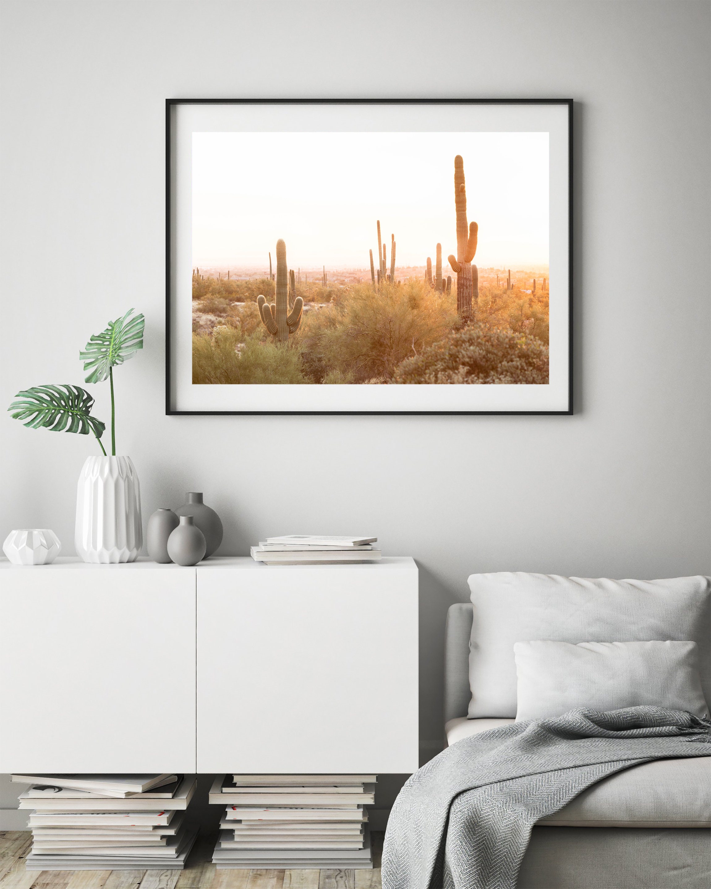 Desert Wall Art Modern Cactus Print Arizona Print - Etsy