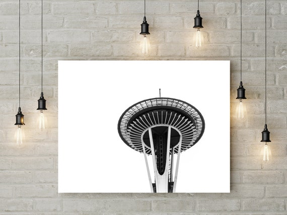 Space Needle Seattle Poster Pacific Northwest Seattle Art Etsy